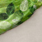 Buddha Stones Summer Casual Tropical Leaves Pattern Women's Summer Sleeveless Midi Dress With Pockets