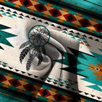 Buddha Stones Cotton Linen Horse Dreamcatcher Pattern Women's Elastic Waist Wide Leg Pants With Pockets