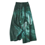 Buddha Stones Cotton Linen Mystic Fish Pattern Women's Elastic Waist Wide Leg Pants With Pockets