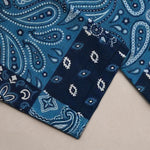 Buddha Stones Cotton Splicing Paisley Pattern Men's Tapered Pants With Pockets