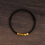 Buddha Stones Hand-Woven Red String Twisted Beads Protection Braided Adjustable Bracelet