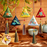 Buddha Stones Embroidery Zongzi Triangle Scorpion Cute Animal Decor