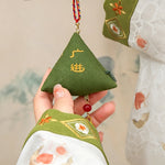 Buddha Stones Embroidery Zongzi Triangle Scorpion Cute Animal Decor