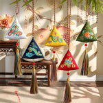 Buddha Stones Embroidery Zongzi Triangle Scorpion Cute Animal Decor