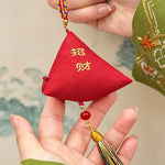 Buddha Stones Embroidery Zongzi Triangle Scorpion Cute Animal Decor