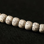 Buddha Stones Star Moon Bodhi Seed Dzi Bead Wisdom Hand-Woven Tibetan 108 Bead Mala