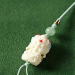 Buddha Stones White Bodhi Seed Bodhisattva Tara Hope Hand-Woven Ethnic 108 Bead Mala
