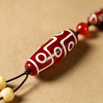 Buddha Stones Bodhi Seed Hand-Woven Peace Vintage 108 Bead Mala