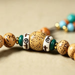 Buddha Stones Star Moon Bodhi Seed Lotus Pod Handcrafted Wisdom Round 108 Bead Mala