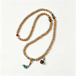 Buddha Stones Star Moon Bodhi Seed Lotus Pod Handcrafted Wisdom Round 108 Bead Mala