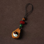 FREE Today: Protection and Purification Green Sandalwood Bagua Yin Yang Gourd Phone Hanging Decoration