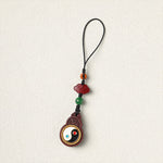 FREE Today: Protection and Purification Green Sandalwood Bagua Yin Yang Gourd Phone Hanging Decoration