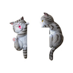 Buddha Stones Painted Resin Cat Switch Cover Cute Animal Decor