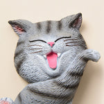 Buddha Stones Painted Resin Cat Switch Cover Cute Animal Decor