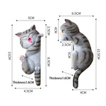 Buddha Stones Painted Resin Cat Switch Cover Cute Animal Decor