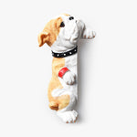 Buddha Stones Hand-Painted Resin Dog 3D Cute Decorative Switch Wall Sticker