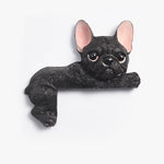 Buddha Stones Hand-Painted Resin Dog 3D Cute Decorative Switch Wall Sticker