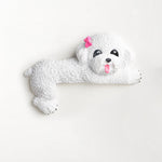 Buddha Stones Hand-Painted Resin Dog 3D Cute Decorative Switch Wall Sticker
