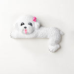 Buddha Stones Hand-Painted Resin Dog 3D Cute Decorative Switch Wall Sticker