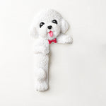 Buddha Stones Hand-Painted Resin Dog 3D Cute Decorative Switch Wall Sticker