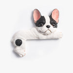 Buddha Stones Hand-Painted Resin Dog 3D Cute Decorative Switch Wall Sticker