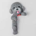 Buddha Stones Hand-Painted Resin Dog 3D Cute Decorative Switch Wall Sticker