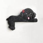 Buddha Stones Hand-Painted Resin Dog 3D Cute Decorative Switch Wall Sticker