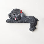 Buddha Stones Hand-Painted Resin Dog 3D Cute Decorative Switch Wall Sticker