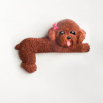Buddha Stones Hand-Painted Resin Dog 3D Cute Decorative Switch Wall Sticker