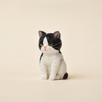 Buddha Stones Painted Resin Gloomy Kitten Family Mini Cat Cute Animal Decor