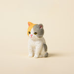 Buddha Stones Painted Resin Gloomy Kitten Family Mini Cat Cute Animal Decor