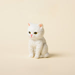 Buddha Stones Painted Resin Gloomy Kitten Family Mini Cat Cute Animal Decor