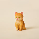 Buddha Stones Painted Resin Gloomy Kitten Family Mini Cat Cute Animal Decor