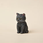 Buddha Stones Painted Resin Gloomy Kitten Family Mini Cat Cute Animal Decor