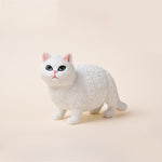 Buddha Stones Painted Resin Little Chubby Cat Cute Animal Decor