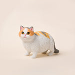 Buddha Stones Painted Resin Little Chubby Cat Cute Animal Decor