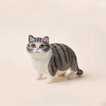 Buddha Stones Painted Resin Little Chubby Cat Cute Animal Decor