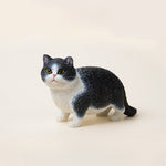 Buddha Stones Painted Resin Little Chubby Cat Cute Animal Decor
