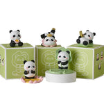 Buddha Stones Resin Lotus Panda Phone Stand Cute Animal Decor