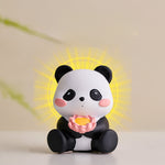 Buddha Stones Resin Lotus Panda Phone Stand Cute Animal Decor