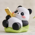 Buddha Stones Resin Lotus Panda Phone Stand Cute Animal Decor