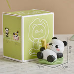 Buddha Stones Resin Lotus Panda Phone Stand Cute Animal Decor