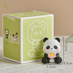 Buddha Stones Resin Lotus Panda Phone Stand Cute Animal Decor