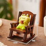 Buddha Stones Resin Kawaii Animal Rocking Chair Comfort Desk Decor