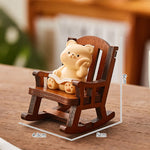 Buddha Stones Resin Kawaii Animal Rocking Chair Comfort Desk Decor