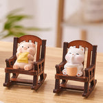 Buddha Stones Resin Kawaii Animal Rocking Chair Comfort Desk Decor