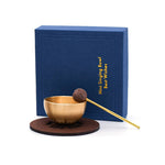 Buddha Stones Brass Mini Grounding Meditation Singing Bowls Gift Set