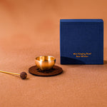 Buddha Stones Brass Mini Grounding Meditation Singing Bowls Gift Set