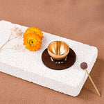 Buddha Stones Brass Mini Grounding Meditation Singing Bowls Gift Set