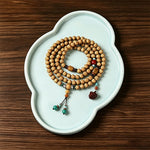 Buddha Stones Star Moon Bodhi Seed Lotus Pod Handcrafted Wisdom Round 108 Bead Mala